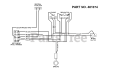 Scag SW32-13KA - Scag 32" Walk-Behind Mower, 13hp Kawasaki (SN: 6100001 - 6109999) Wire Harness (14 HP Kawasaki)