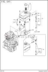 Subaru Robin DY272DS4020 (DY27-2) - Subaru Robin Engine, Diesel 641 Fuel &amp; Lubricant