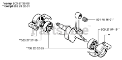 Husqvarna 245 - Husqvarna String Trimmer (2002-08) Crankshaft