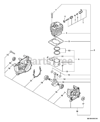 Echo EA-400 - Echo Earth Auger Engine, Short Block -- SB1059, Decompression Assembly