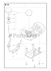 Husqvarna 236 R - Husqvarna Brush Cutter (SN: 20090100001 - 20143600000) FUEL TANK