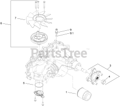 Toro 74409 (Z 340) - Toro 40" Z Master Zero-Turn Mower, Side-Discharge Deck (SN: 270000001 - 270000700) (2007) LH Transmission Assembly No. 109-2241
