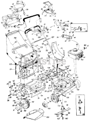 Grass Handler 0435A (850-0456) - Grass Handler Walk-Behind Mower (1988) (J.C. Penney)