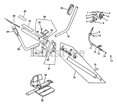 Echo SRM-2410 - Echo String Trimmer (Type 1) Driveshaft, Handles, Throttle, Stop Switch, Harness