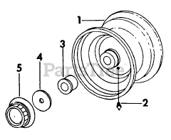 Cub Cadet 81 (0350003U) - Cub Cadet Lawn Tractor Front Wheel