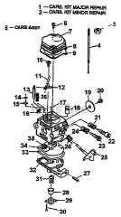 Green Machine 2130 - Green Machine String Trimmer Carburetor