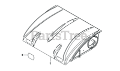 Cub Cadet 59A30046 (59A30046150) - Cub Cadet Power Assist Twin Bagger (2016 & After) Top Assembly