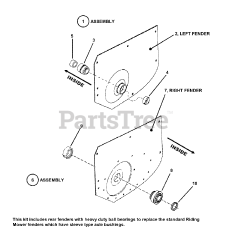 Snapper 7060441 - Snapper Commercial Axle Kit