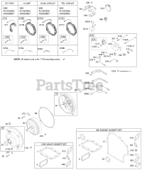 Briggs & Stratton 192432-1175-E2 - Briggs & Stratton Horizontal Engine Alternators, Wires, Gear Reduction, Gasket Sets