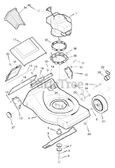Briggs & Stratton 21674x62A - Briggs & Stratton 21" Walk-Behind Mower (1996) (Home Base)