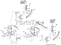Generac QT08054KVNNA - Generac 80kW Home Standby Generator (SN: 4951145 - 4951145) (2008) Exhaust 5.4L &amp; 6.8L O/S C5 (0G1344)