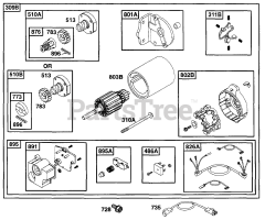 Briggs & Stratton 222413-0723-01 - Briggs & Stratton Horizontal Engine Electric Starter