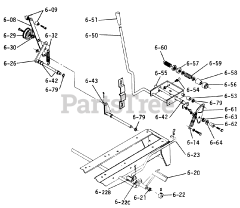 Toro 1-0481 (C-160) - Toro Lawn Tractor (1975) 6.050 Brake, Clutch, Speed Control Linkage (fig. 6)