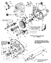 AGCO 912 H (1691125) - AGCO Garden Tractor, 12hp Transmission Group