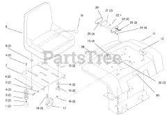 Toro 73403 (314-H) - Toro Garden Tractor (SN: 069000001 - 069999999) (1996)
