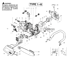 Poulan 2150 - Poulan Predator Chainsaw, Type 3