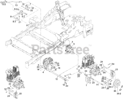 Exmark LZS749AKC724A1 - Exmark 72" Lazer Z S-Series Zero-Turn Mower, Kohler ECV749 (SN: 408644346 - 411294211) (Rev A) (2021) Park Brake Assembly
