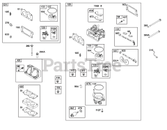 Briggs & Stratton 386447-0199-B5 - Briggs & Stratton Horizontal Engine Carburetor Group
