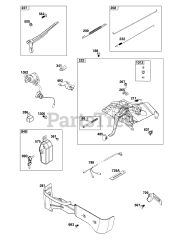 Briggs & Stratton 25T237-0311-H1 - Briggs & Stratton Horizontal Engine Controls Group