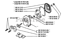 Husqvarna 22 RL - Husqvarna String Trimmer (1988-01) Muffler
