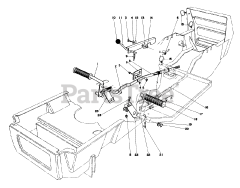 Toro 57375 - Toro Lawn Tractor, 8hp (SN: 009000001 - 009999999) (1979)