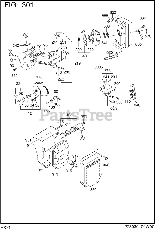 Subaru Robin SGX3500 (RGR35023020) Subaru Robin Generator 300 Intake