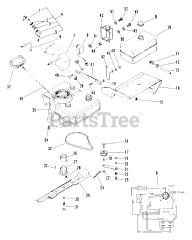 Ariens 911019 (LM 21 SE) - Ariens 21" Self-Propelled Walk-Behind Mower, 5hp Tecumseh (SN: 024500 & Above) Engine, Blade And Belt