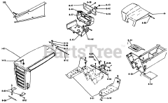 Toro 1-0300 - Toro Raider 10 Lawn Tractor (1971) Sheet Metal And Covers (plate 8.1)