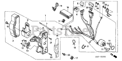 Honda GX160 U1 QXE8 (GCACK) - Honda Engine, Made in Japan (SN: GCACK-1000001 - GCACK-9999999) CONTROL BOX