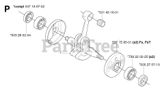Husqvarna 343 R - Husqvarna String Trimmer (SN: 20031800001 - 20043100000) CRANKSHAFT