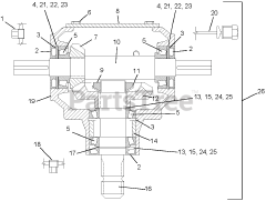 Gravely 895408 (TVM-5130) - Gravely Tow-Behind Vertical Mower Attachment (SN: 000101 & Above)