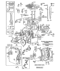 Briggs & Stratton 130202-1875-01 - Briggs & Stratton Horizontal Engine Cylinder,GearCase,Piston Grp