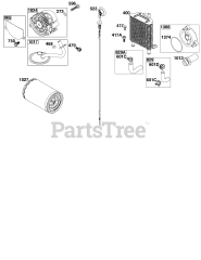 Briggs & Stratton 61G477-0004-J1 - Briggs & Stratton Horizontal Engine Lubrication Group