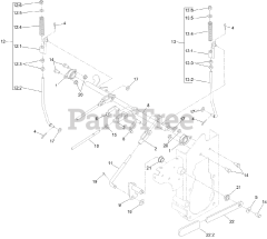 Exmark NVS740CKC42000 - Exmark 42" Navigator Front Mount Mower, Kohler CH740 (SN: 413950474 - 416150474) (Rev A) (2023) Parking Brake Assembly