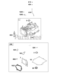 Briggs & Stratton 8P502-0016-H5 - Briggs & Stratton Vertical Engine Cylinder Group