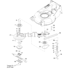 Exmark ECXHNBBC21 - Exmark 21" X-Series Walk-Behind Mower, Honda GXV, BBC (SN: 312000000 - 312999999) (2012)