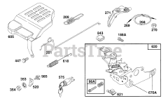 Briggs & Stratton 124802-3421-01 - Briggs & Stratton Vertical Engine Control Bracket Assy