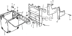 Cub Cadet 311 (190-311-100) - Cub Cadet Twin Rear Bagger att Bag, Frame &amp; Support