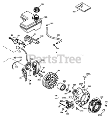 Cub Cadet 522 LS (247D523B100) - Cub Cadet Log Splitter Engine (1997) Engine Assembly II