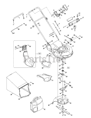 Craftsman 247.887760 (12AE999P099) - Craftsman Walk-Behind Mower (2010) (Sears)