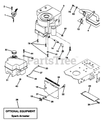 Husqvarna LT 125 (954002711-B) - Husqvarna Lawn Tractor (1995-01) Engine