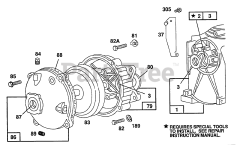 Briggs & Stratton 80232-2375-01 - Briggs & Stratton Horizontal Engine Gear Case Assembly