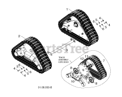 Husqvarna ST 276 EPT (961910051-00) - Husqvarna 30" Snow Blower (2011-08) WHEELS &amp; TIRES