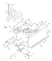 Gravely 831043 - Gravely 54" Snow Blade for 7173H Tractor (SN: 000101 & Above)