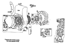 Toro 58070 - Toro 26" Tiller (SN: 003000001 - 003999999) (1983) Engine Briggs  Stratton Model 130292-1671-02 (continued) 3