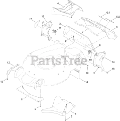 Toro 20797 - Toro 53cm Super Recycler Walk-Behind Mower (SN: 313000001 - 313999999) (2013) Rear Door and Mulch Plug Assembly