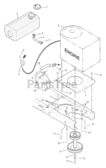 Murray 40560x50D - Murray 40" Lawn Tractor (2001) Engine Mount