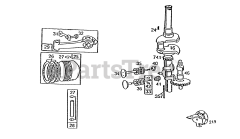 Briggs & Stratton 190706-6004-01 - Briggs & Stratton Vertical Engine Piston Group