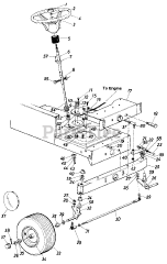 Wizard MTD 7116A68 - Wizard Lawn Tractor (1986) (Western Auto) Parts02