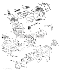 Husqvarna GT 48 DXLS (960430231-00) - Husqvarna 48" Garden Tractor (2016-09) CHASSIS / FRAME